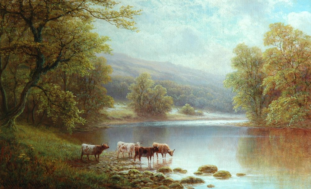 En el Wharfe, Bosques de Bolton de William Mellor