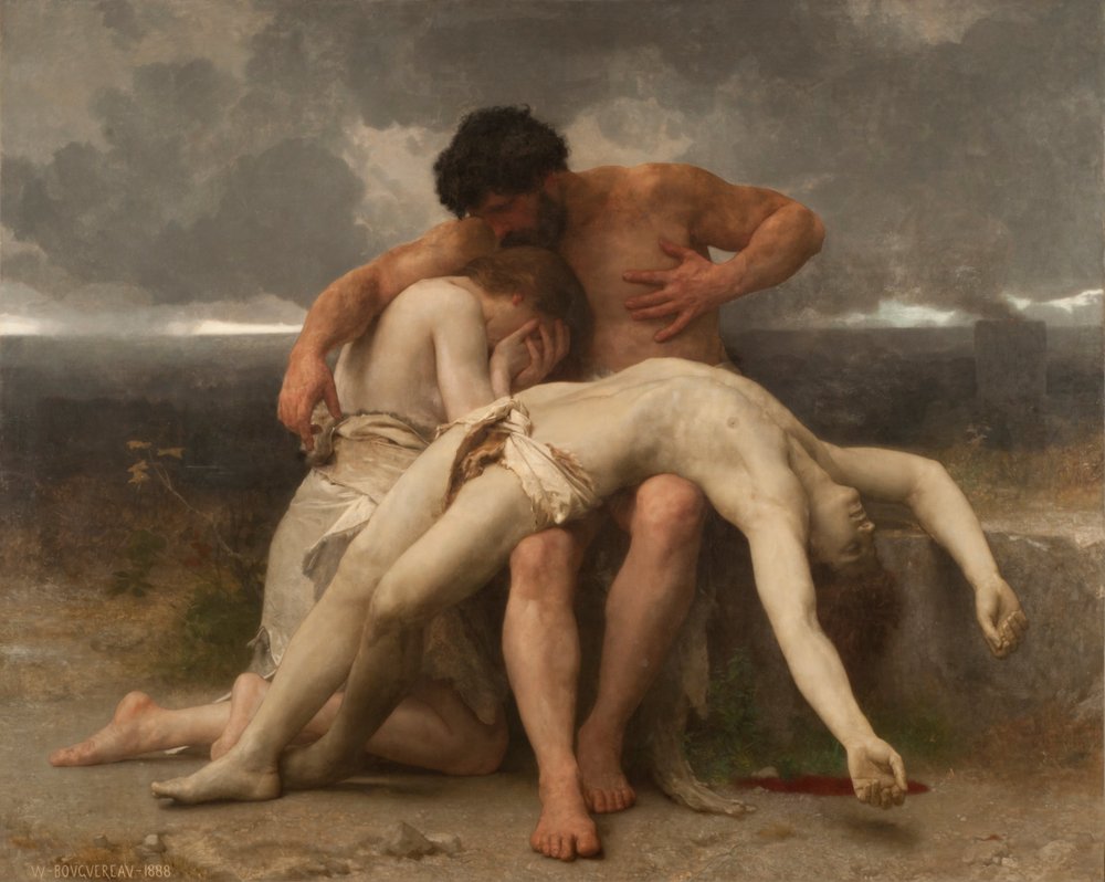 francés:  Premier Deuil El primer luto de William-Adolphe Bouguereau