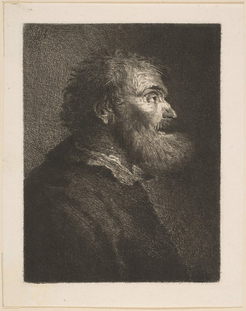 Un Hombre Viejo de Perfil de William Baillie