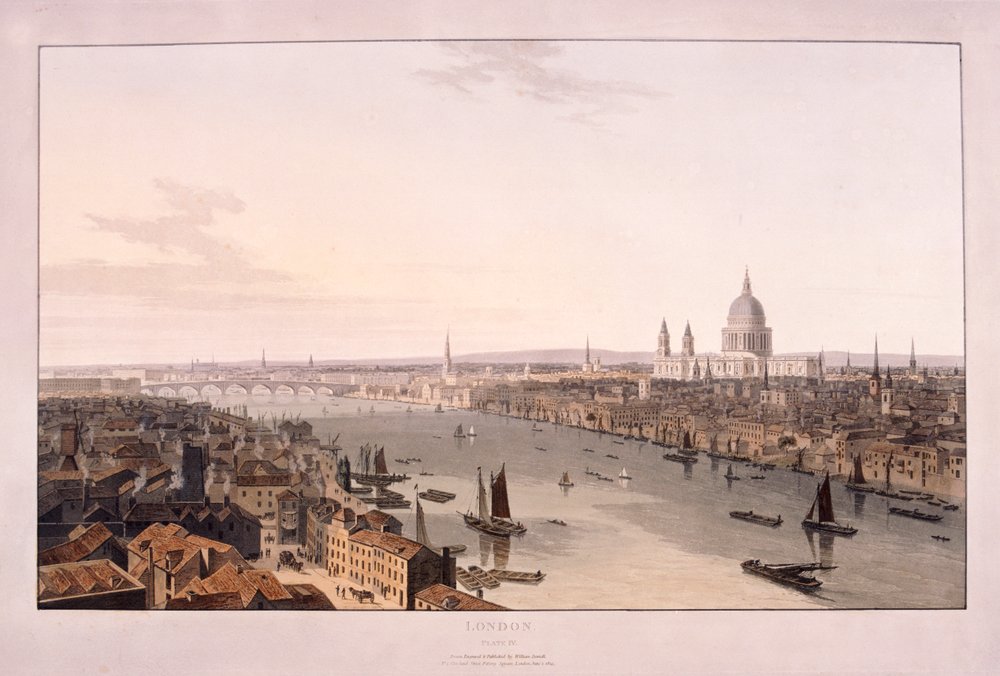 Puente de Londres, 1804 de William Daniell
