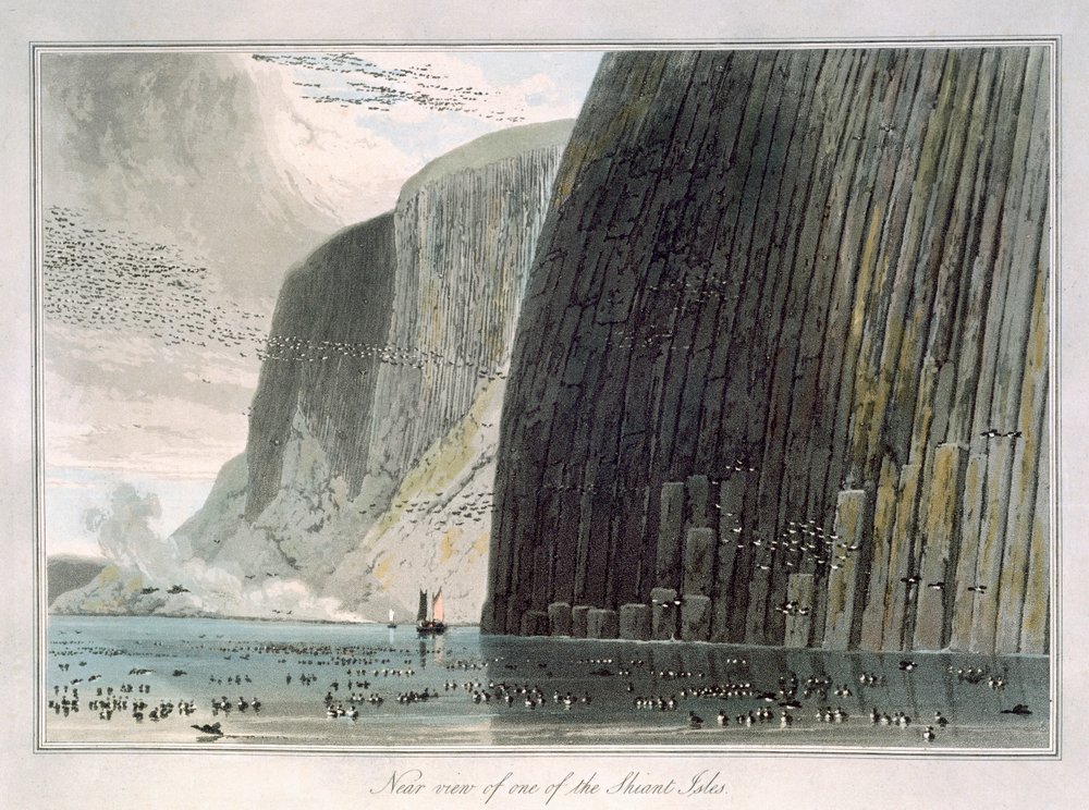 Vista Cercana de una de las Islas Shiant, Hébridas Exteriores, Escocia de William Daniell