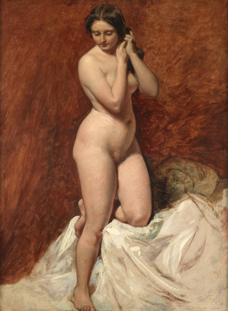 Desnudo de frente de William Etty
