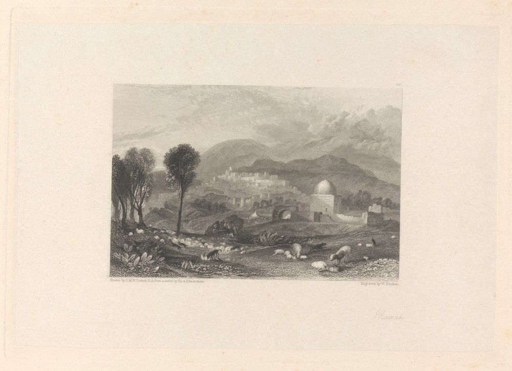 Ramá y la tumba de Raquel de William Finden