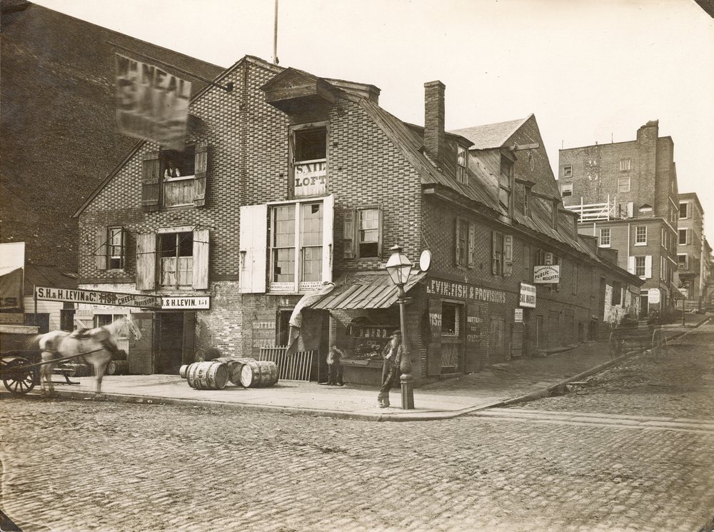 Muelle de la Calle Race, Avenida Delaware en la Calle Race, 1867 de William Herman Rau
