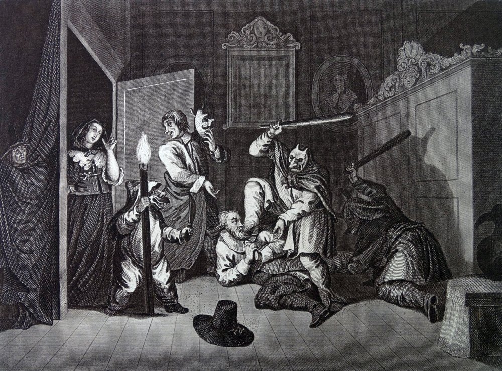 Frontispicio de "Hudibras" de Samuel Butler de William Hogarth