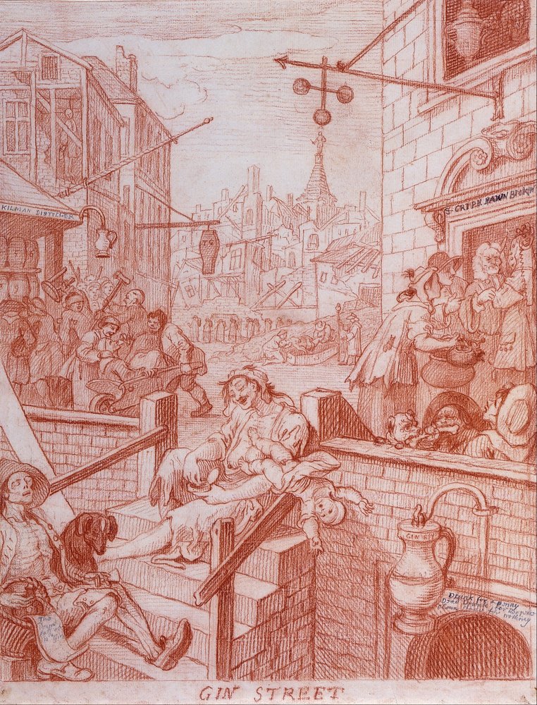 Gin-Straße de William Hogarth