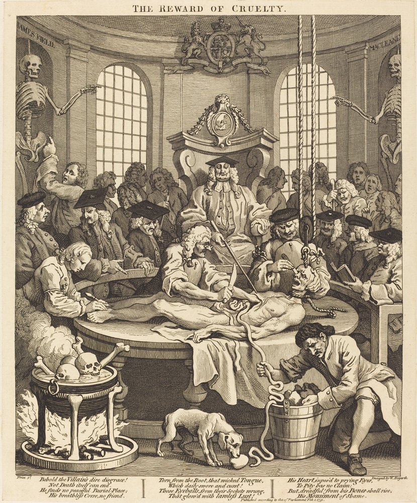 La recompensa de la crueldad de William Hogarth