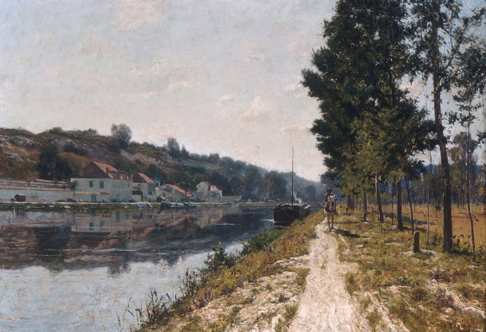 Orillas del Loing, ca. 1894-97 de William Lamb Picknell