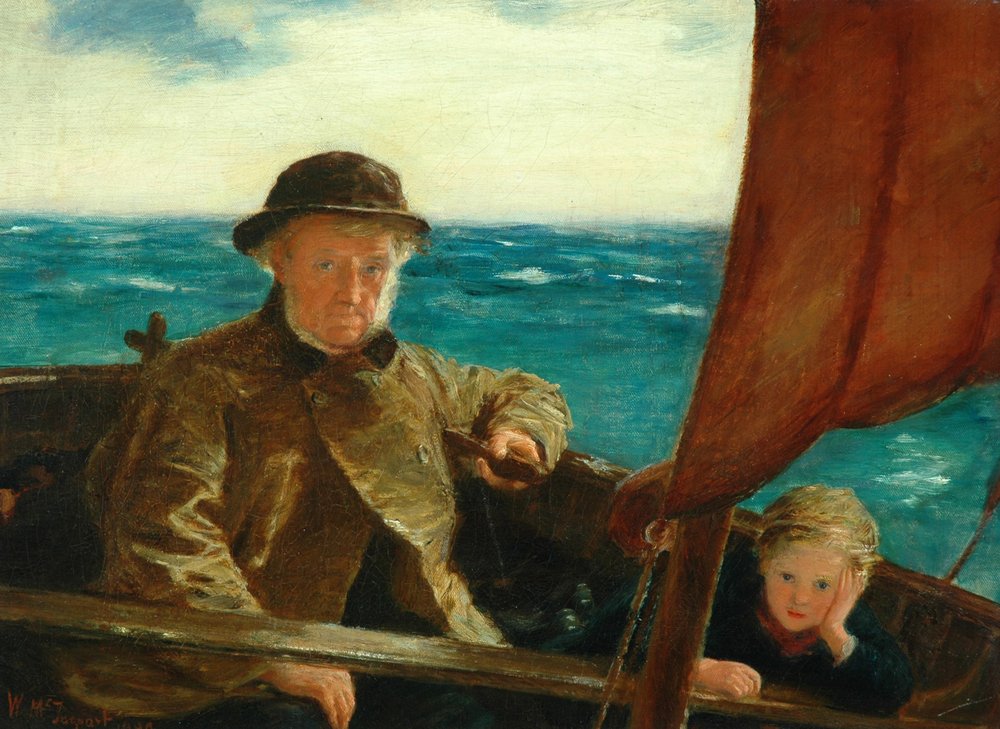 El padre está al timón, 1889 de William McTaggart