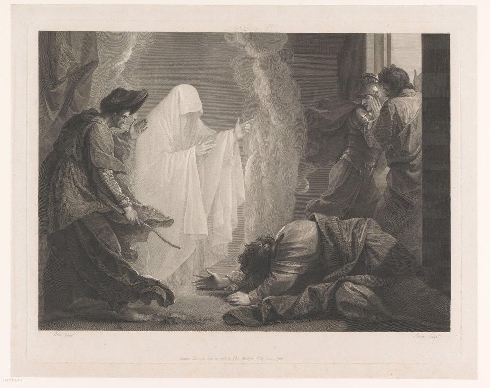Saúl y la bruja de Endor de William Sharp
