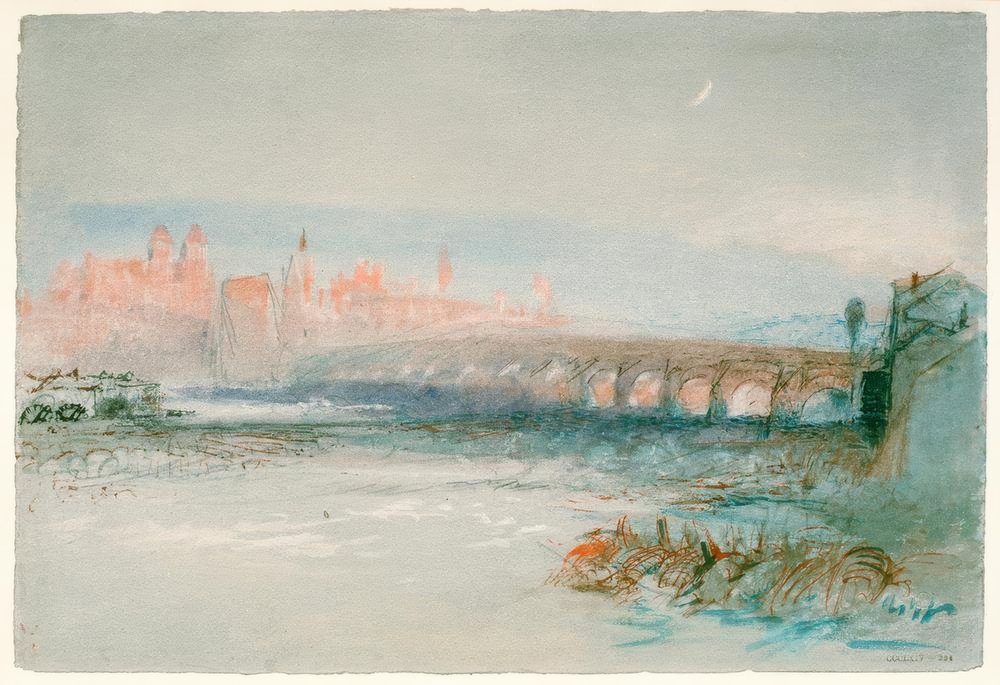 Ratisbona vista desde el otro lado del Danubio de Joseph Mallord William Turner