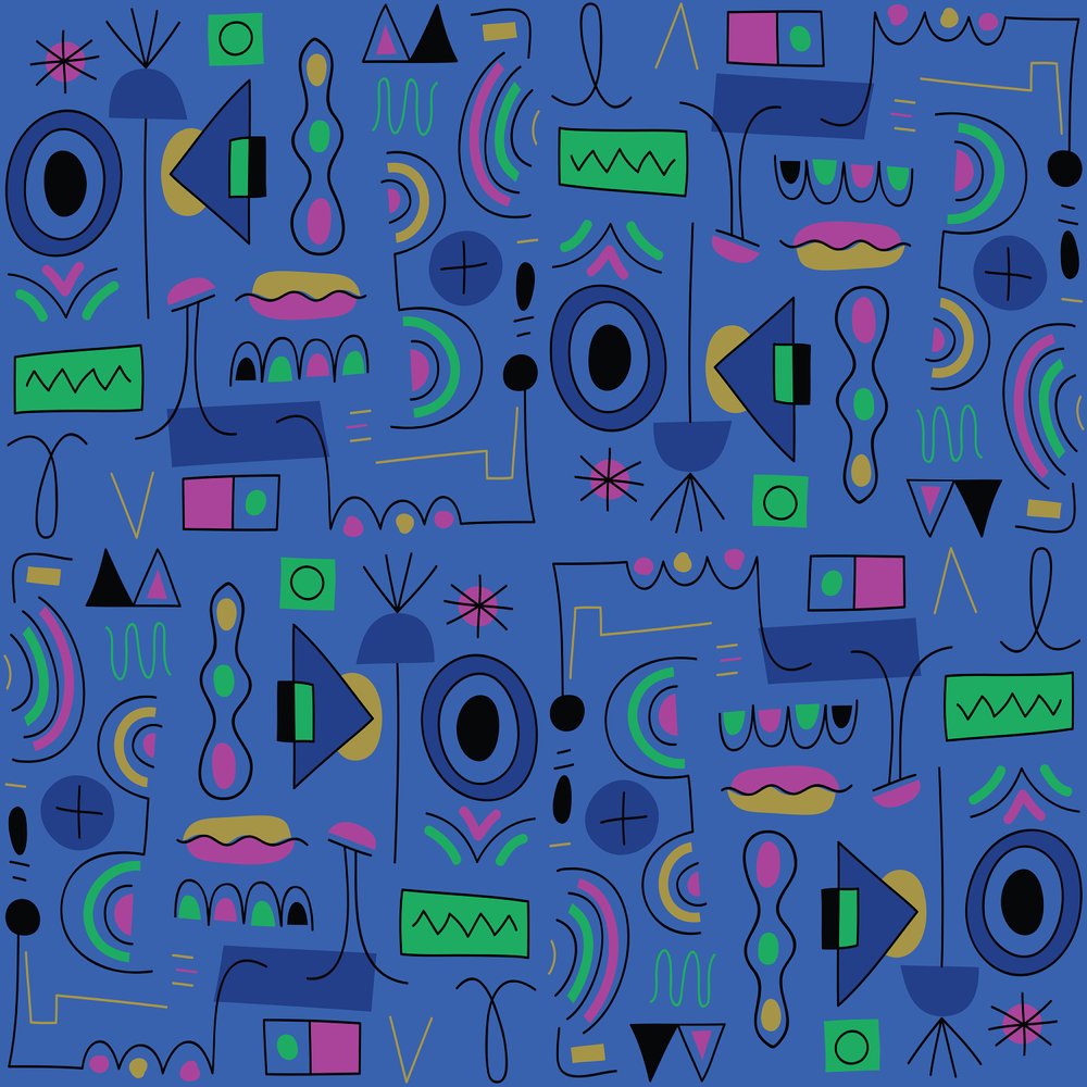 Patrón sin fisuras, 2018 gráfico vectorial de Yulia Drobova