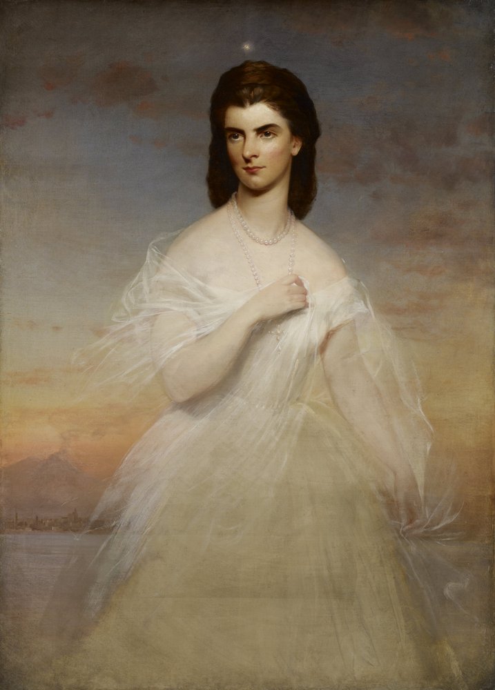 Retrato de la Reina María Sofía de Nápoles