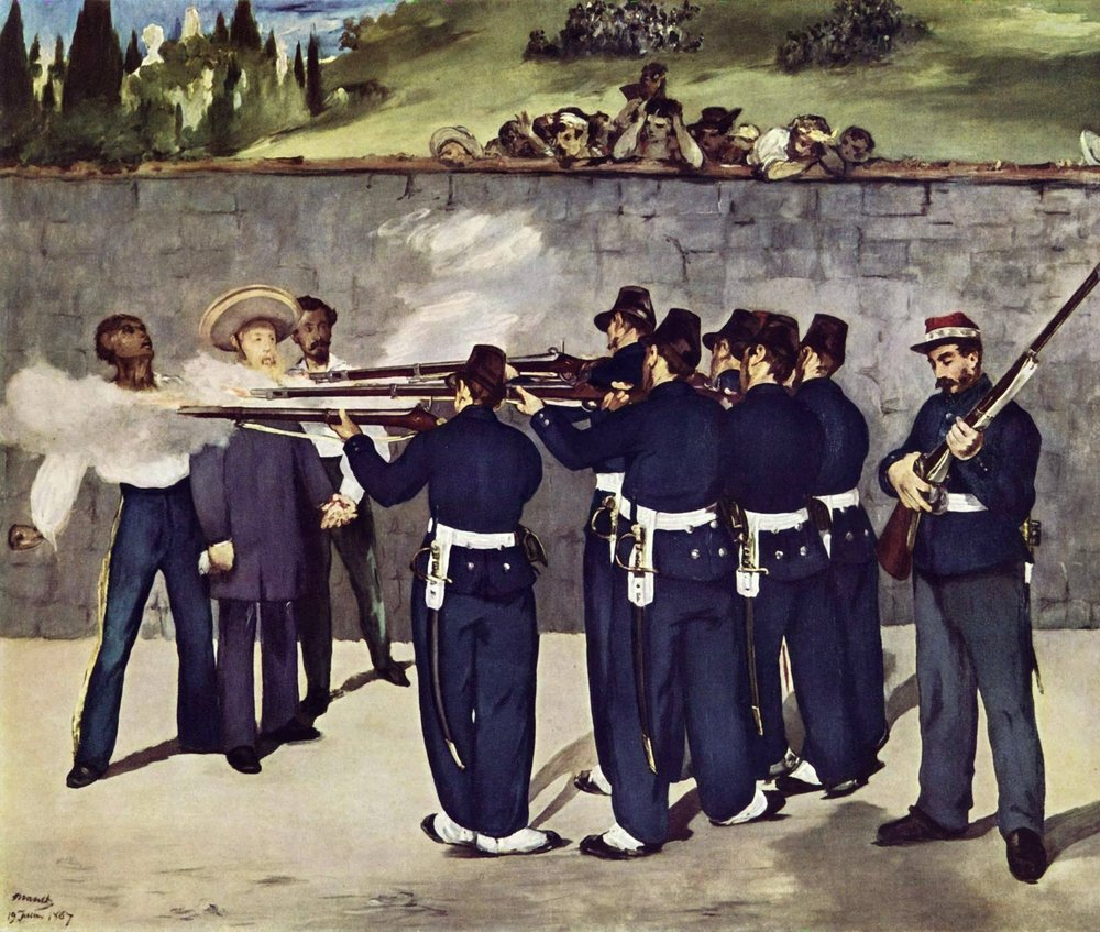 Ejecución del emperador Maximiliano de México de Édouard Manet