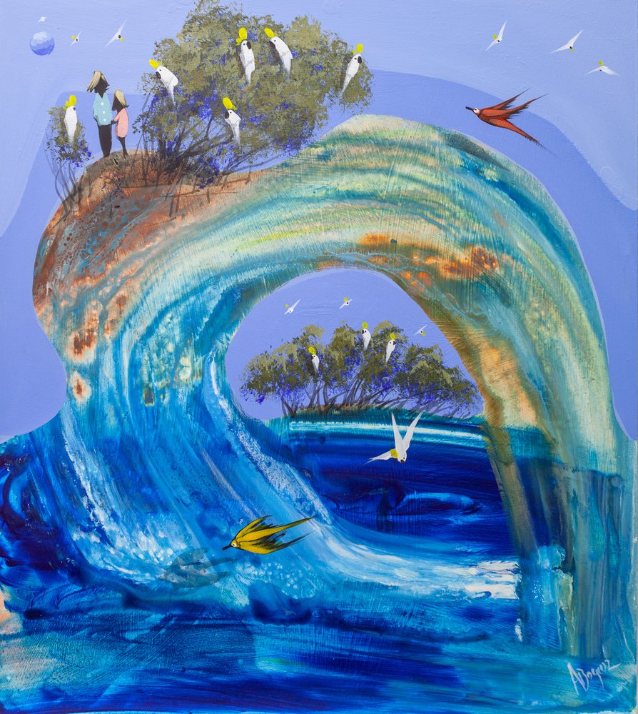 Ola de ensueño costera de Adam Bogusz