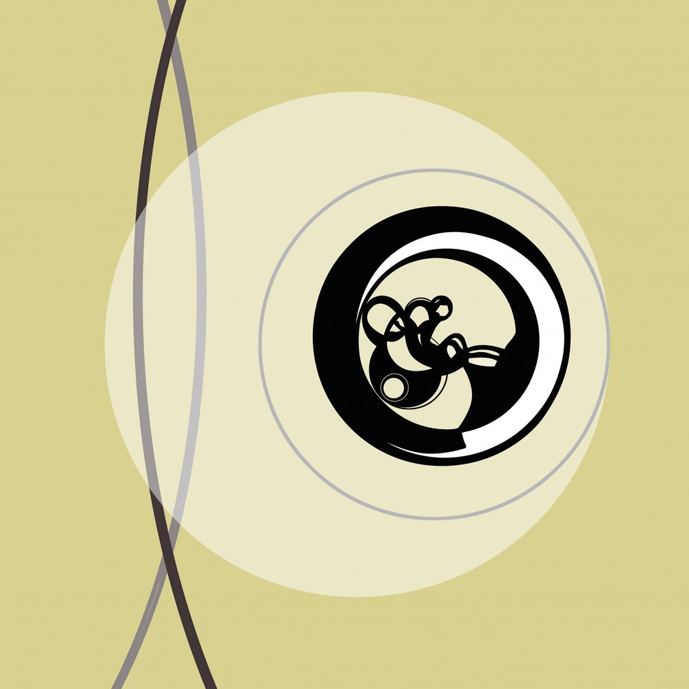 Círculos abstractos en espiral de Alejandra Winkhaus