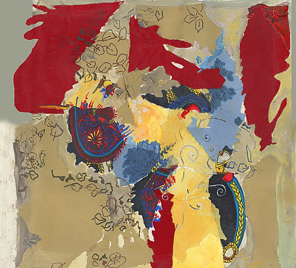 Collage abstracto y vibrante de Alejandra Winkhaus