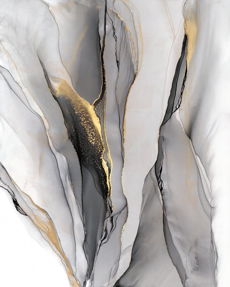 Flujo de tinta dorada de Alevtina Shelest