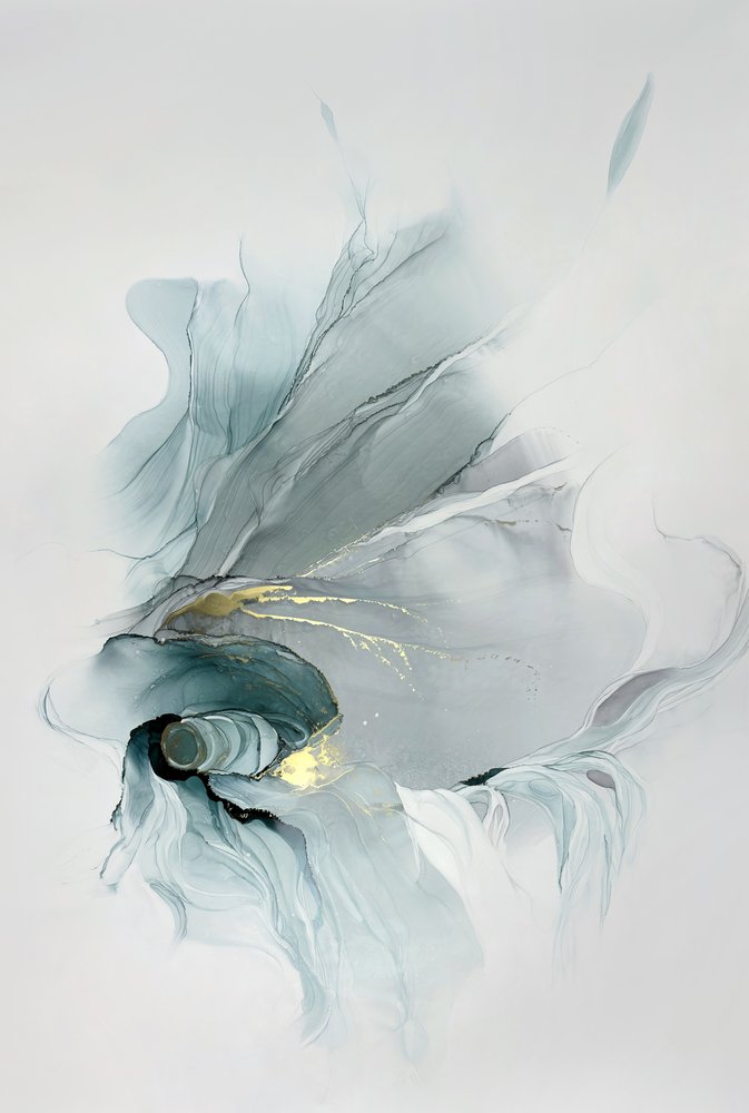 Remolino dorado y verde azulado de Alevtina Shelest