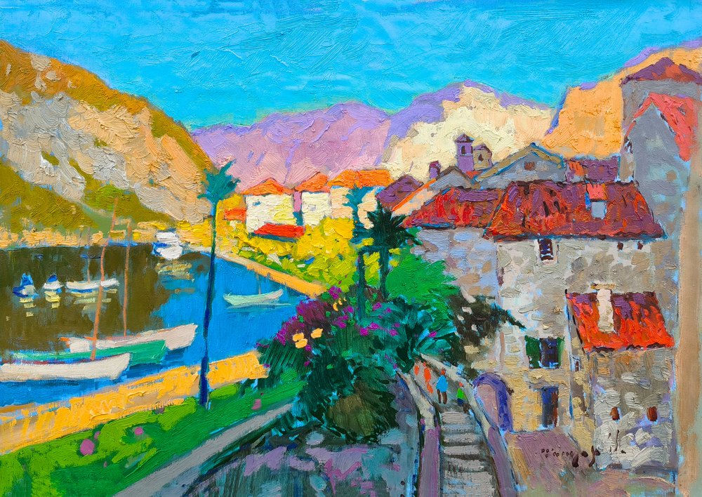 Colorido pueblo mediterráneo de Alexander Shandor