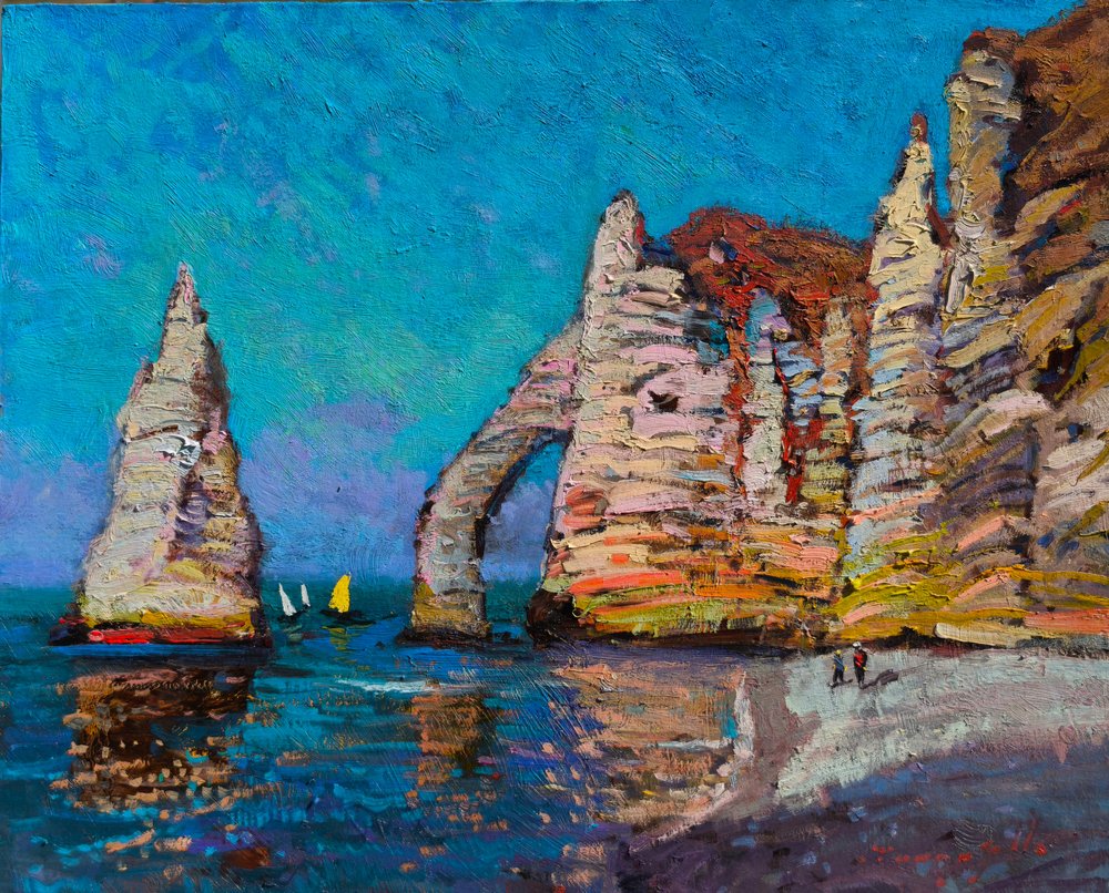 Arco marino de los acantilados de Étretat de Alexander Shandor