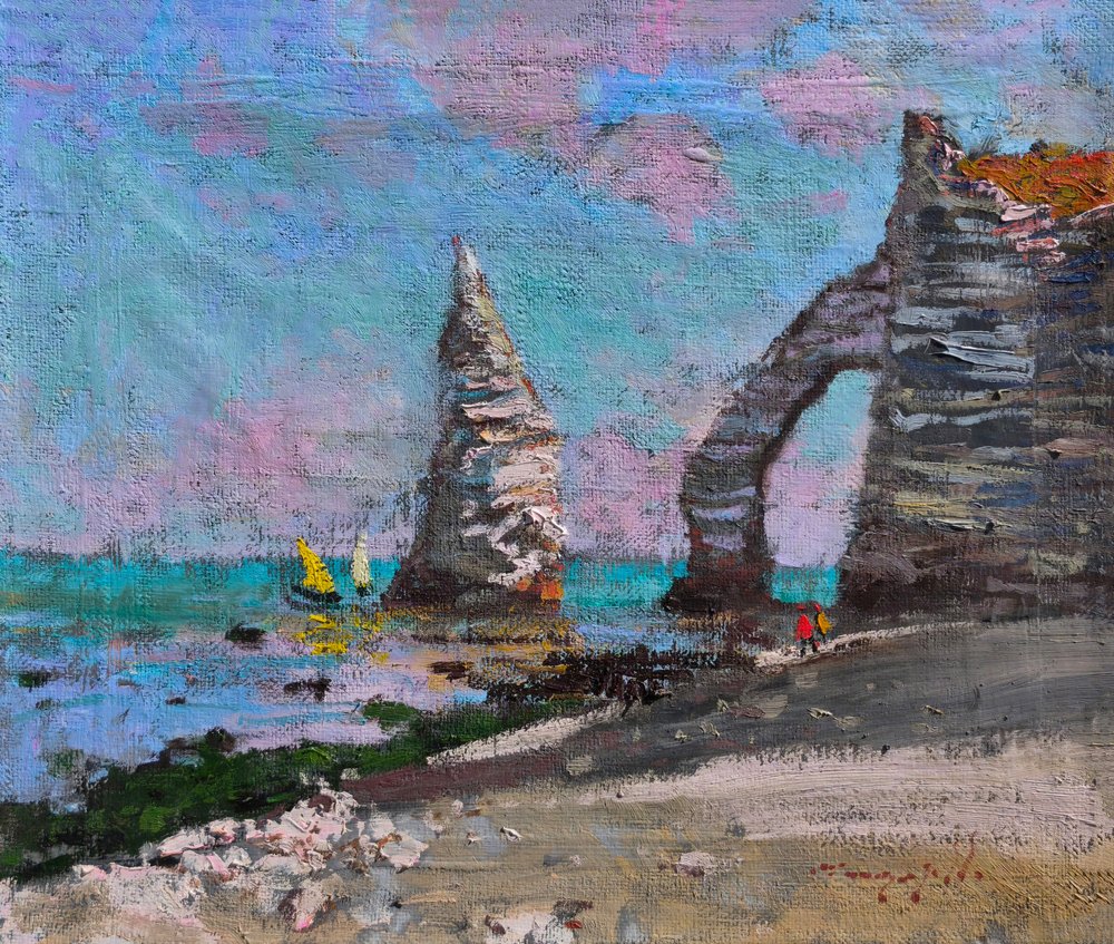 Los acantilados y el arco de Etretat de Alexander Shandor
