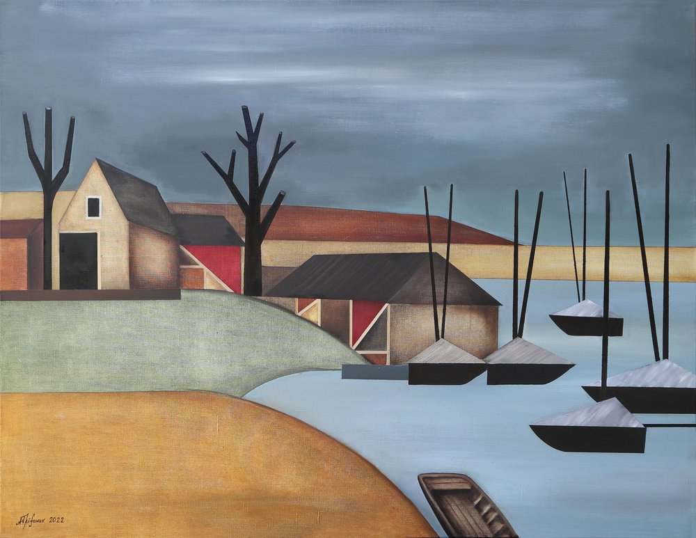 El tranquilo puerto del pueblo de Alexander Trifonov