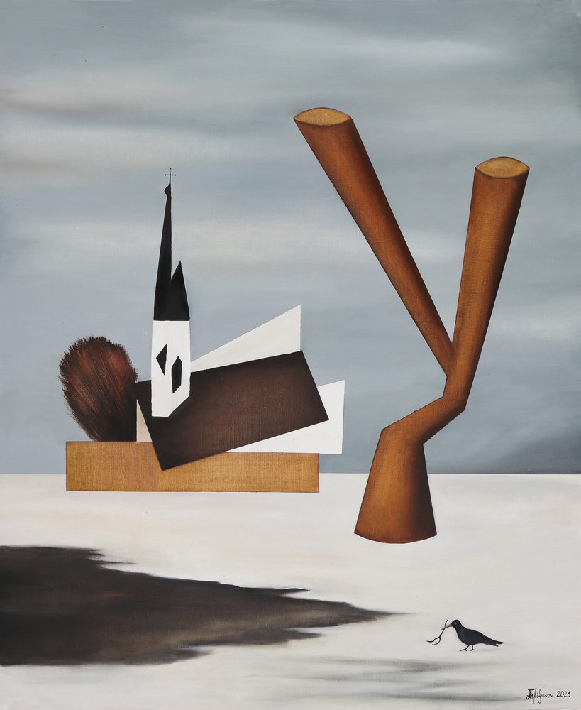 Paisaje eclesiástico surrealista de Alexander Trifonov