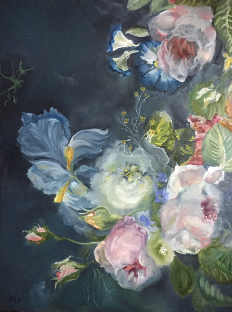 Ramo floral oscuro de Alexandra Higgins