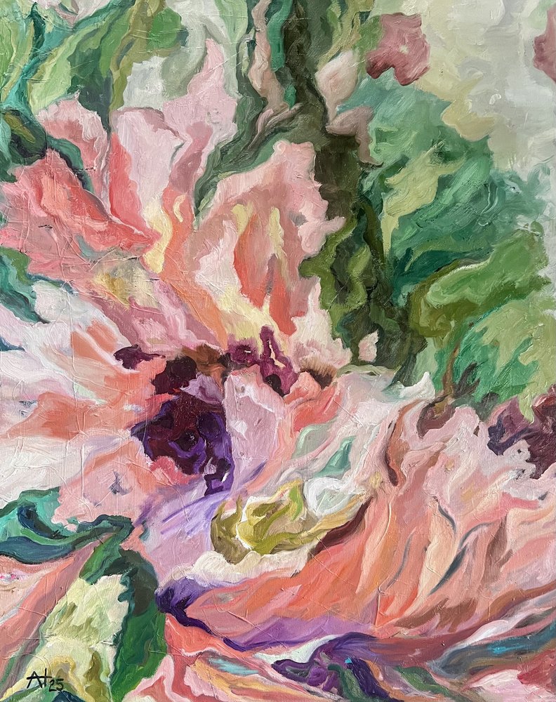 Abstracto floral vibrante de Alexandra Higgins