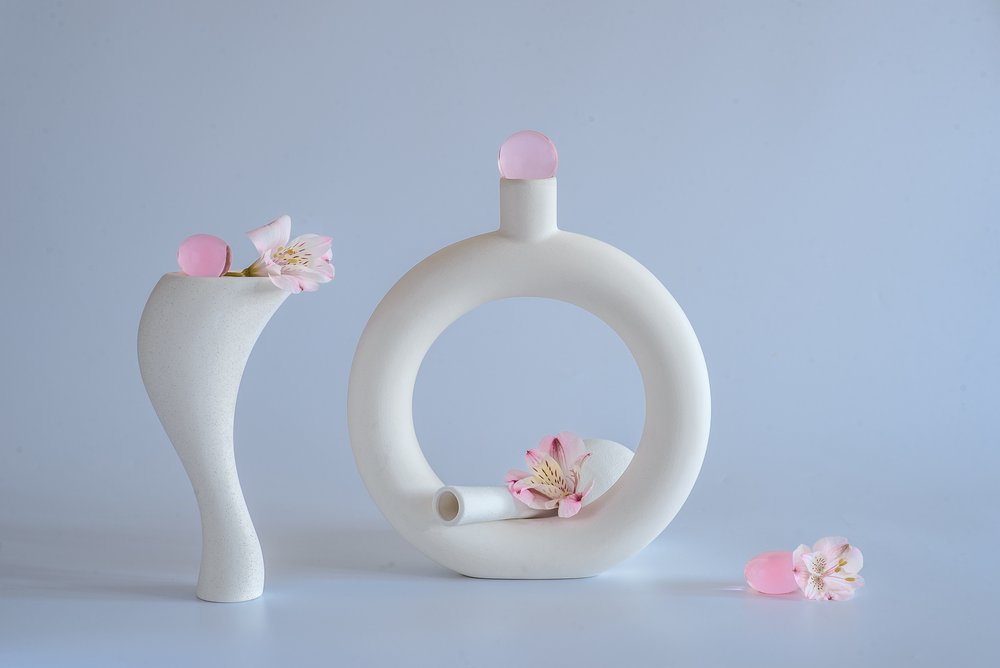 Naturaleza muerta minimalista en rosa de Alice Sheng