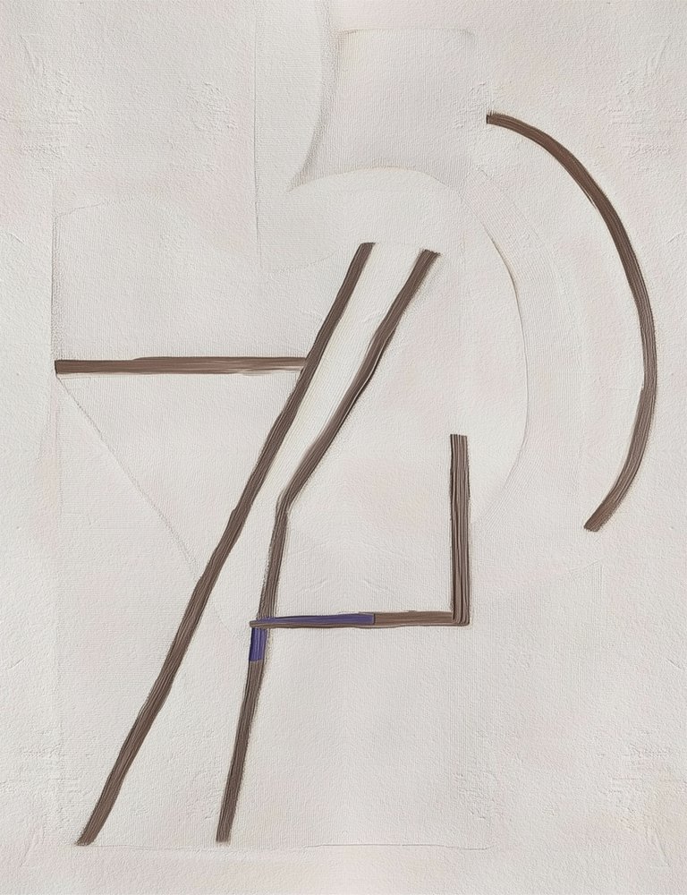 Composición geométrica abstracta de Alma