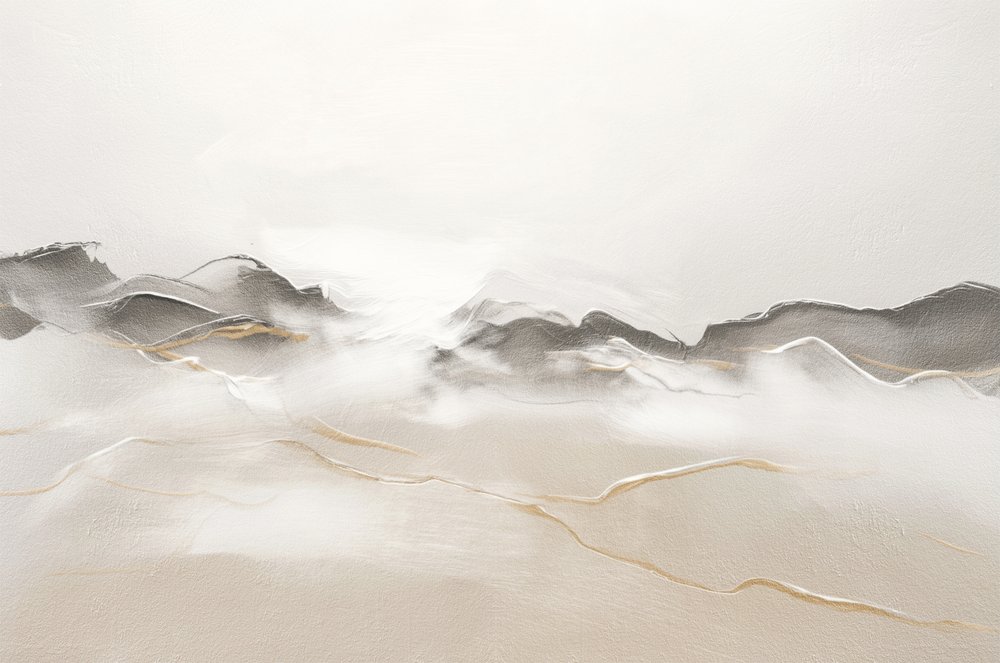 Paisaje dorado abstracto de Alma