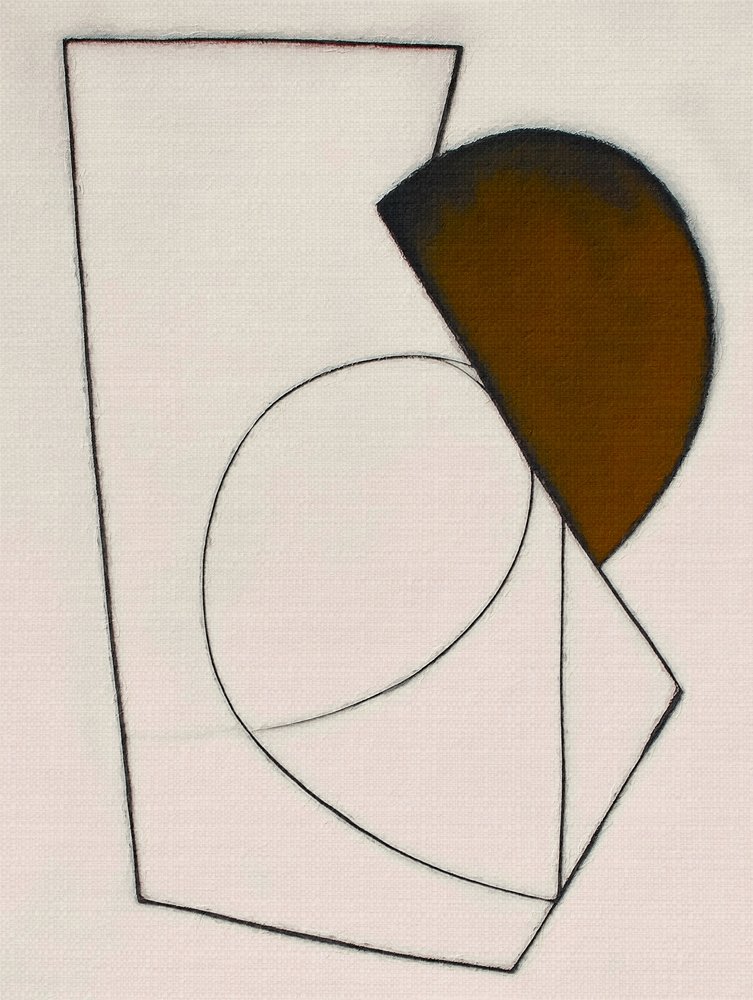 Abstracto geométrico marrón de Alma