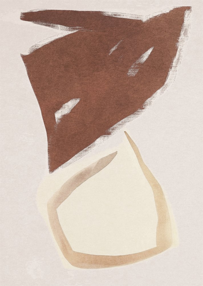 Formas abstractas con toques terrosos de Alma