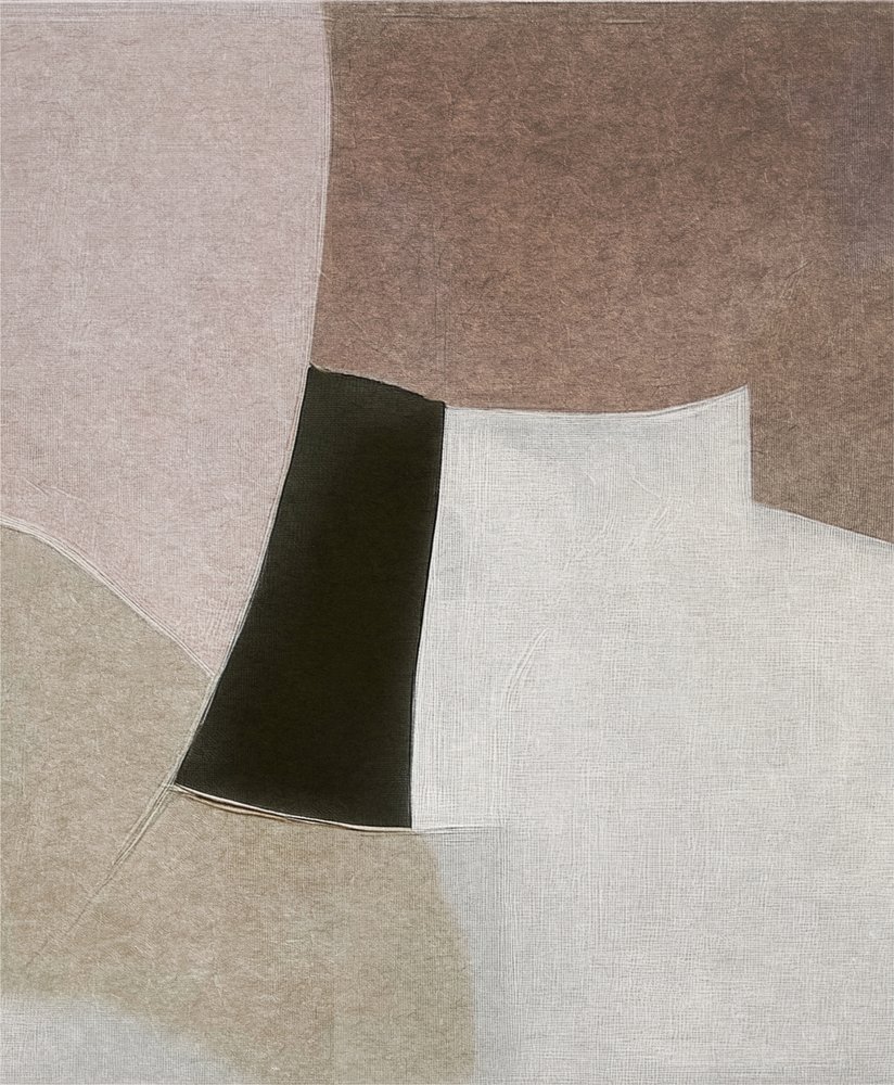 Formas abstractas con toques terrosos de Alma