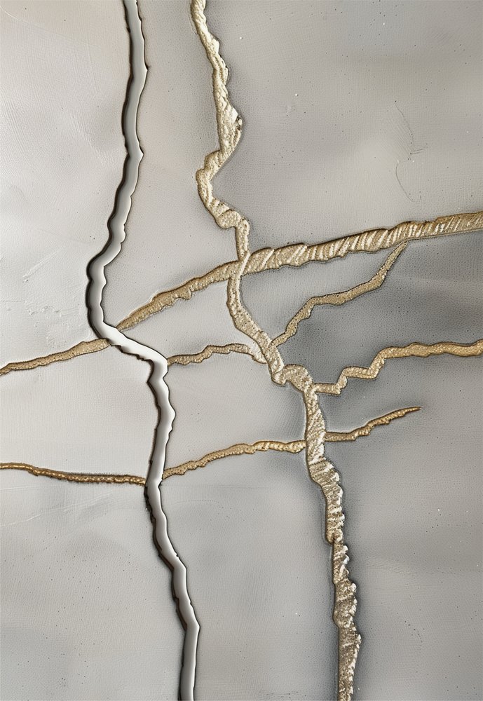 Textura de grietas doradas de Alma