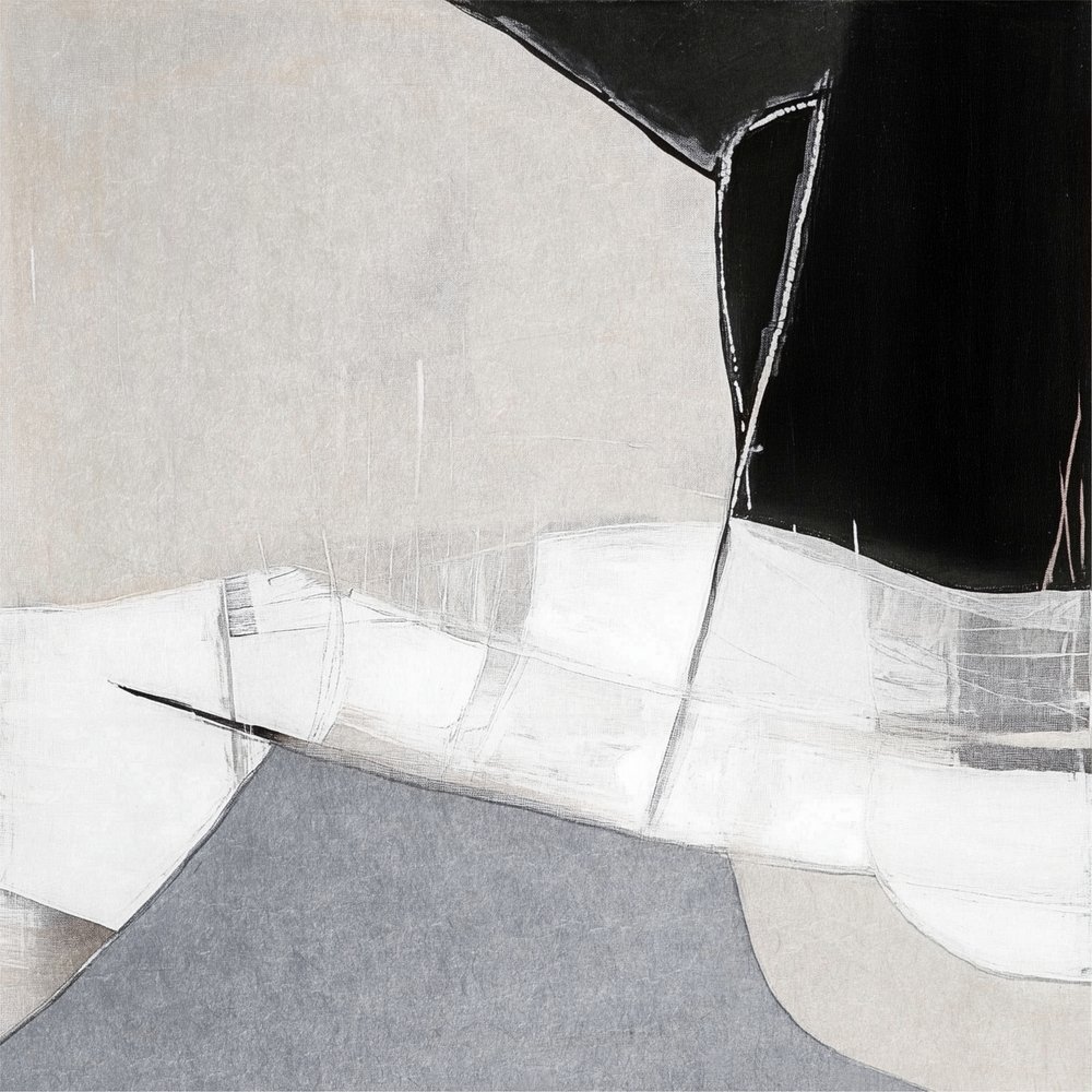 Composición abstracta monocromática de Alma