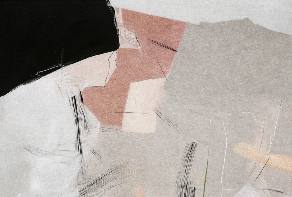 Composición abstracta en tonos apagados de Alma