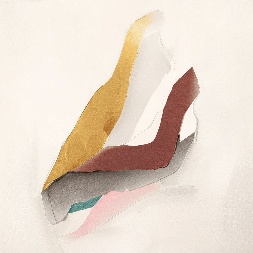 Capas abstractas en tonos apagados de Alma