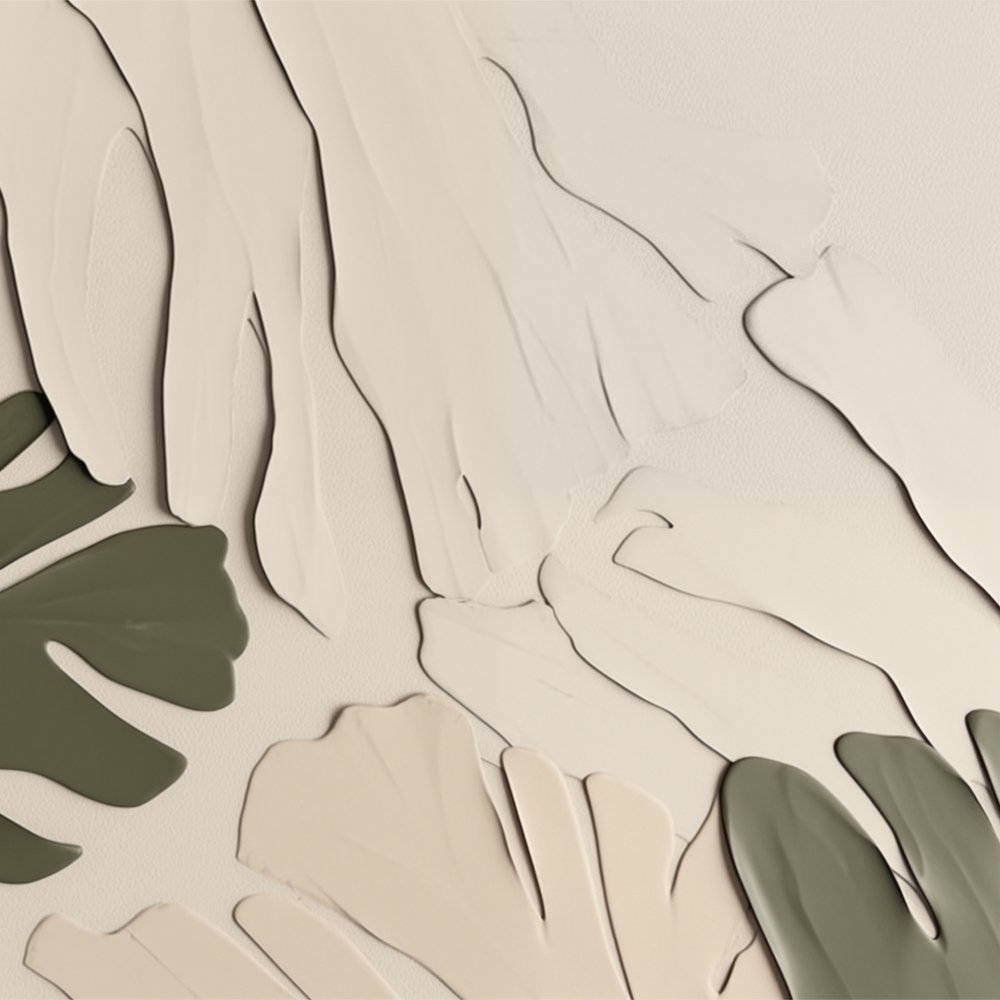 Formas botánicas en tonos apagados de Alma