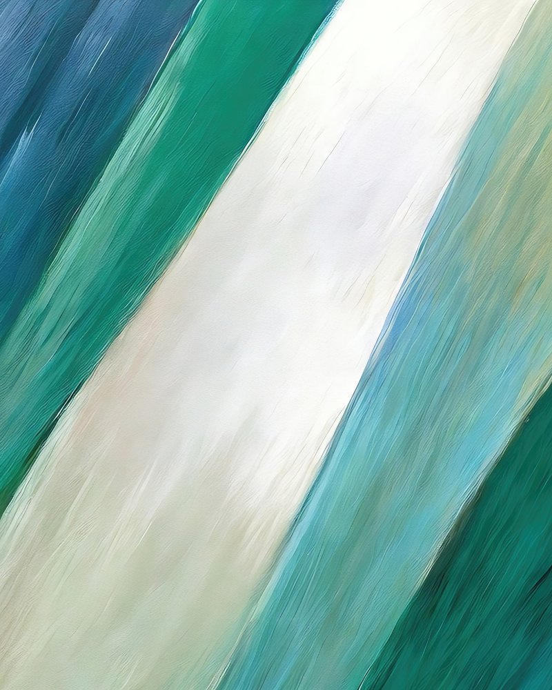 Rayas abstractas en azul y verde de Alpenglow Workshop