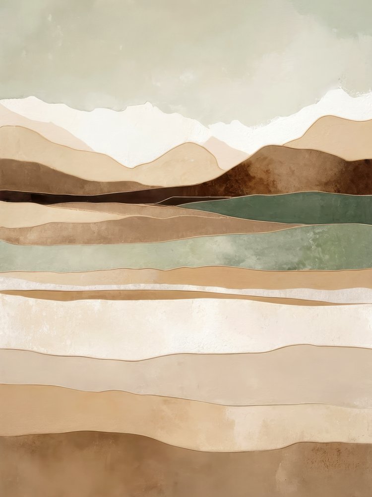 Paisaje abstracto y terroso de Alpenglow Workshop