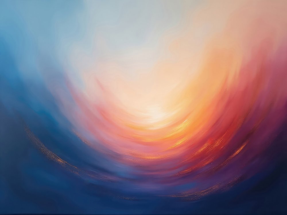 Resplandor abstracto del atardecer de Alpenglow Workshop