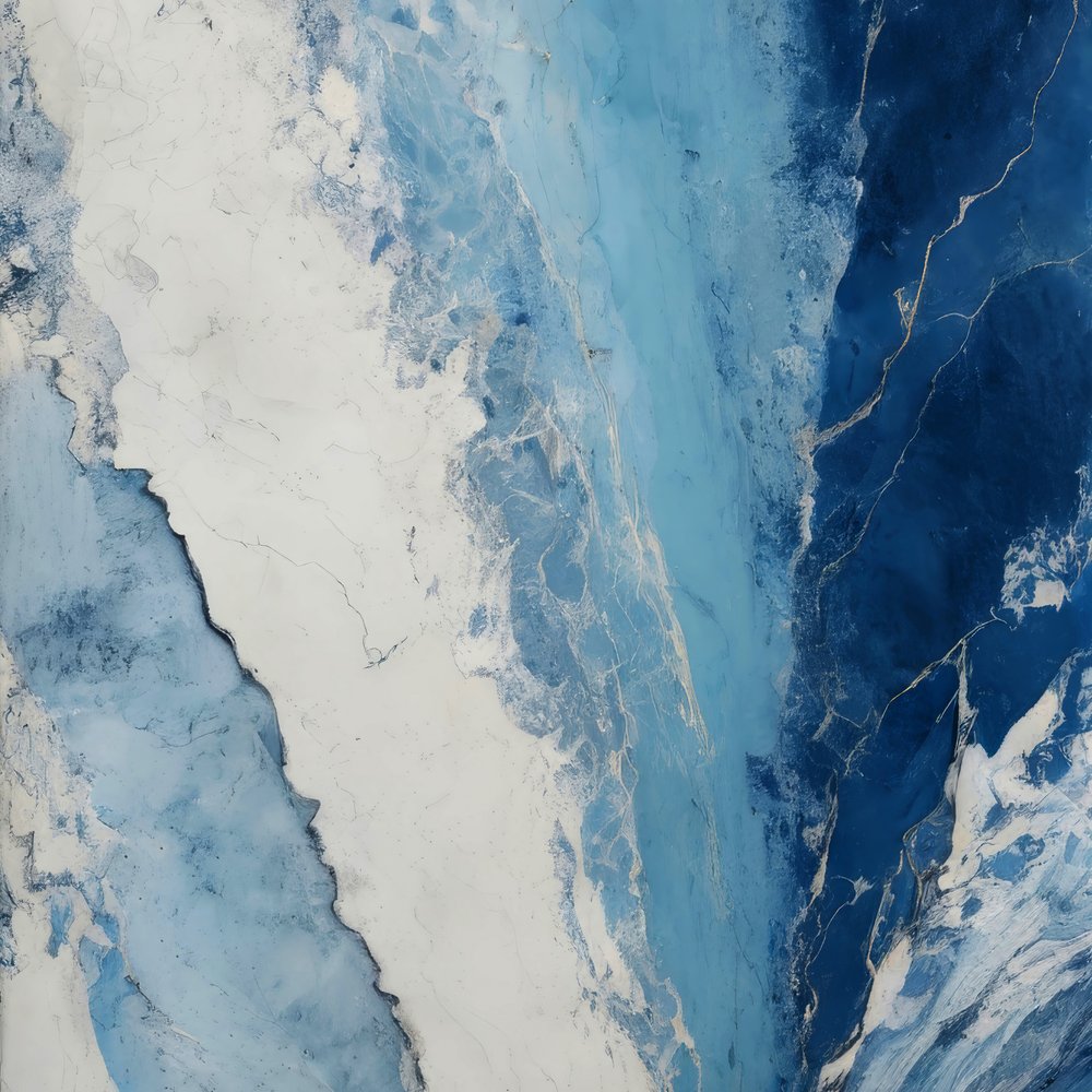 Corriente de hielo azul intenso de Alpenglow Workshop