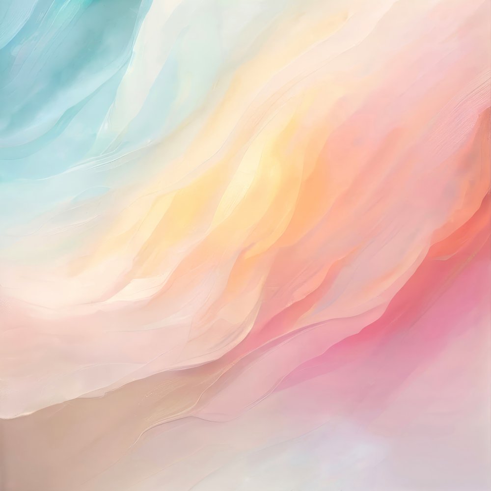 Abstracto en tonos pastel de ensueño de Alpenglow Workshop