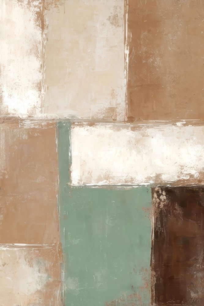 Bloques abstractos en tonos tierra de Alpenglow Workshop