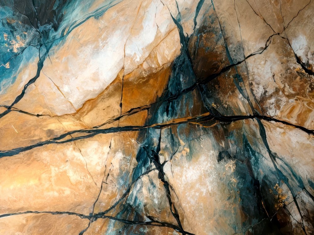 Abstracto en azul tierra de Alpenglow Workshop