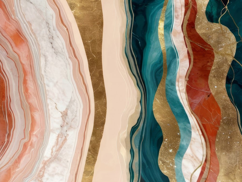 Elegantes ondas fluidas doradas de Alpenglow Workshop