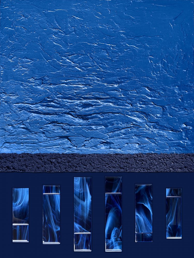 Flujo de humo azul abstracto de Alyson Storms